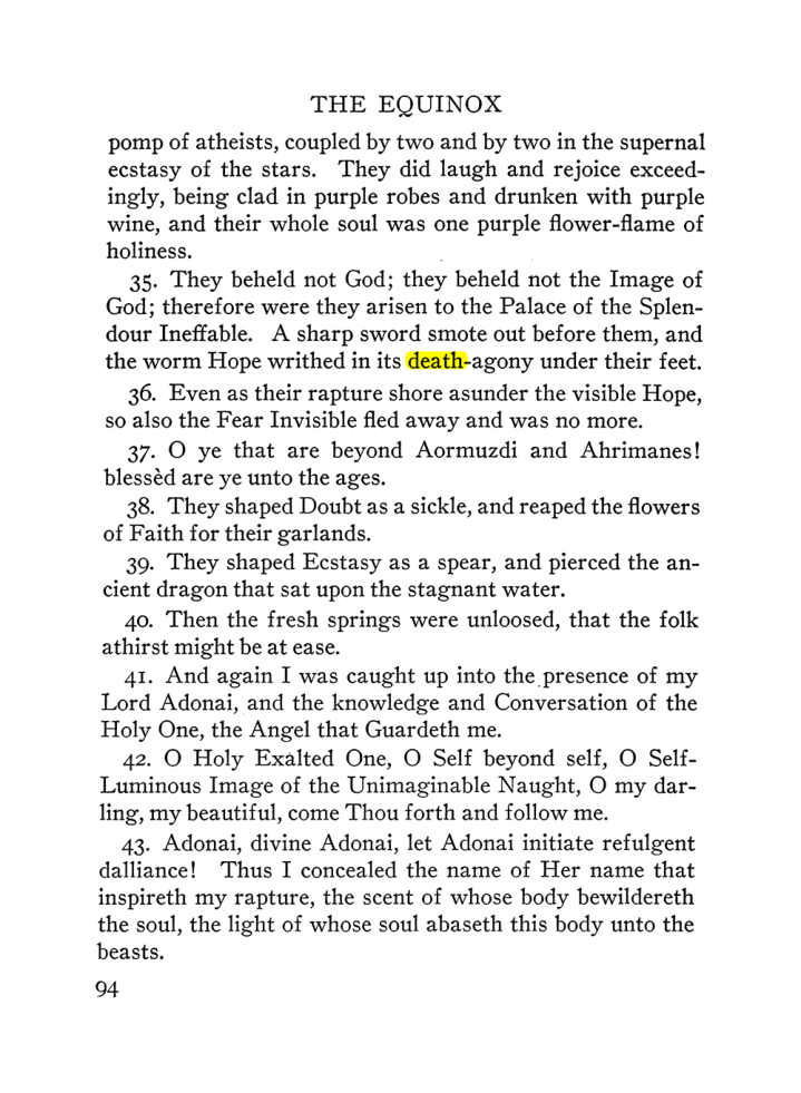 Original scan of The Equinox (Volume III, Number I), PDF page 100