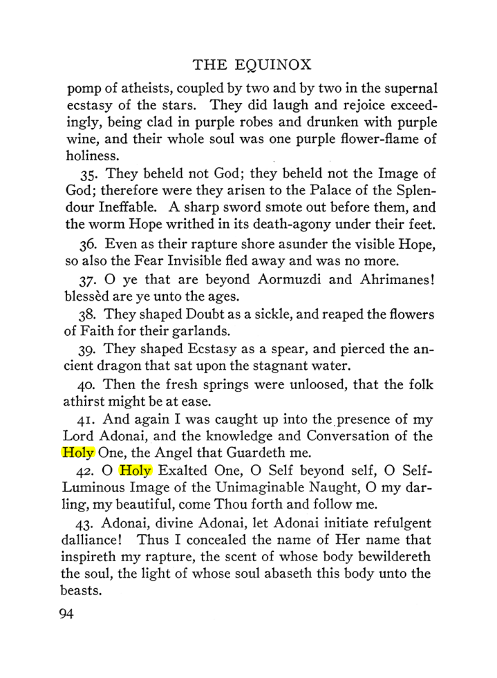 Original scan of The Equinox (Volume III, Number I), PDF page 100