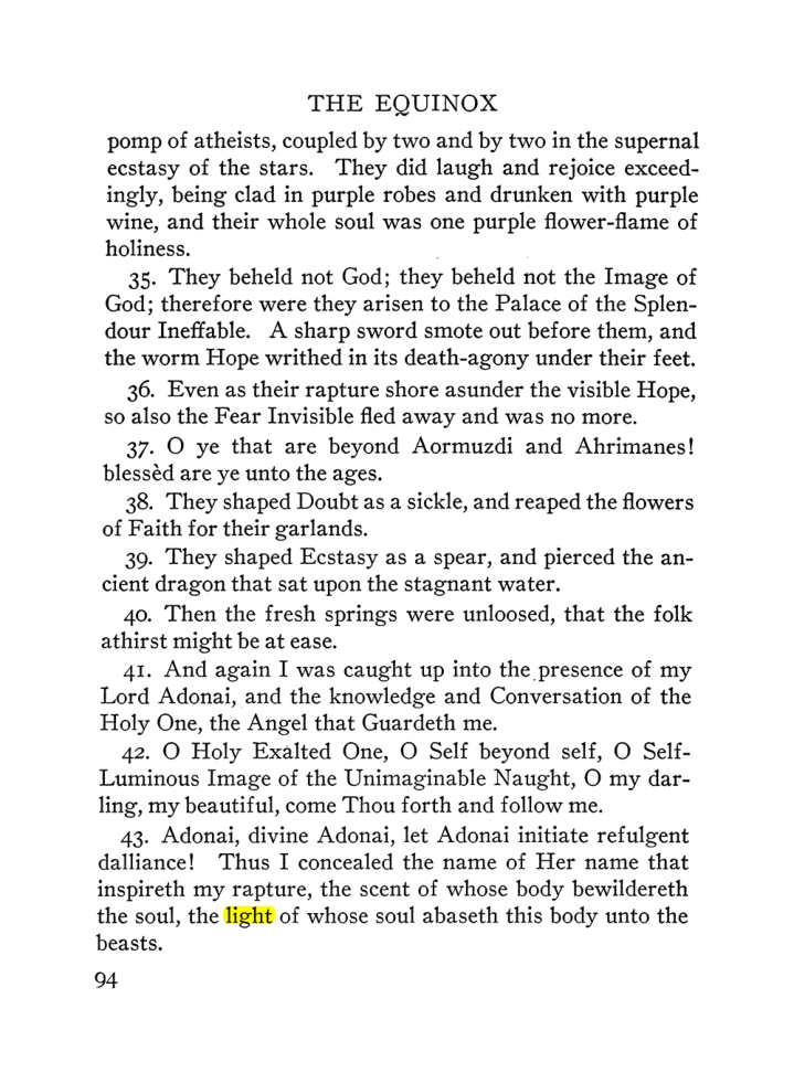 Original scan of The Equinox (Volume III, Number I), PDF page 100