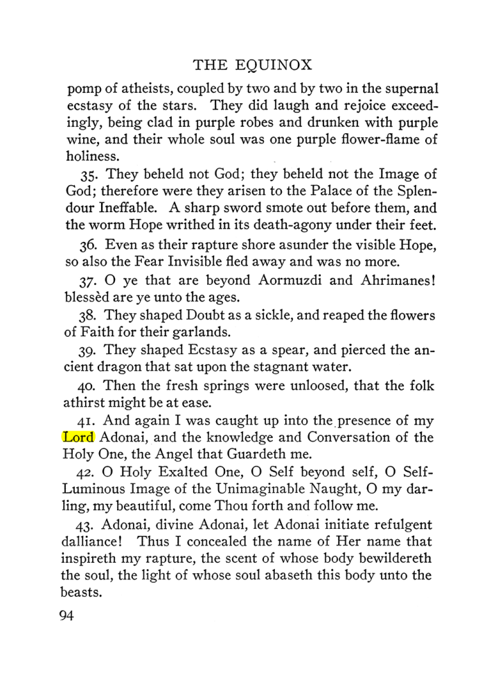 Original scan of The Equinox (Volume III, Number I), PDF page 100