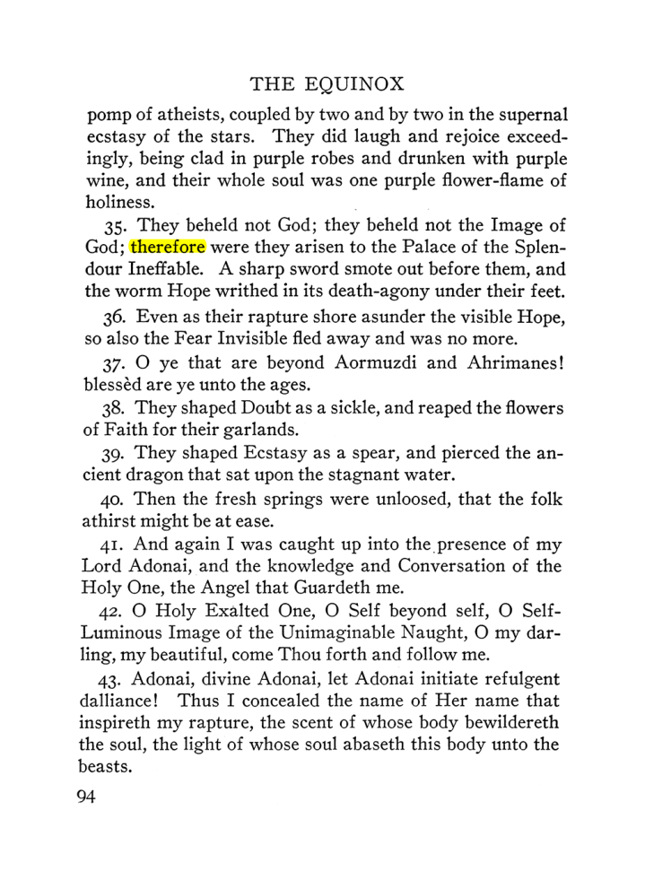 Original scan of The Equinox (Volume III, Number I), PDF page 100