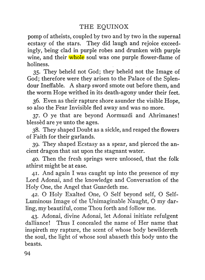 Original scan of The Equinox (Volume III, Number I), PDF page 100