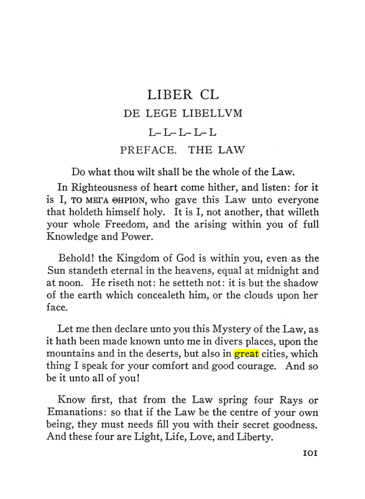 Original scan of The Equinox (Volume III, Number I), PDF page 107