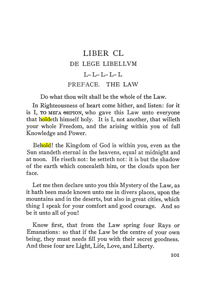 Original scan of The Equinox (Volume III, Number I), PDF page 107