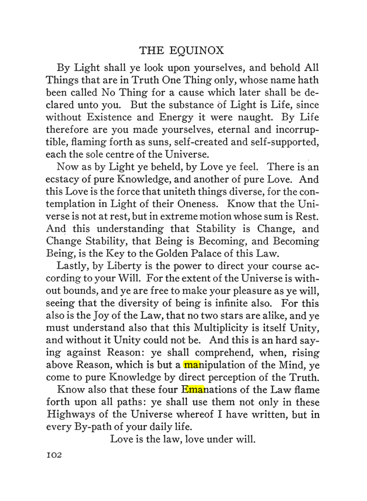 Original scan of The Equinox (Volume III, Number I), PDF page 108