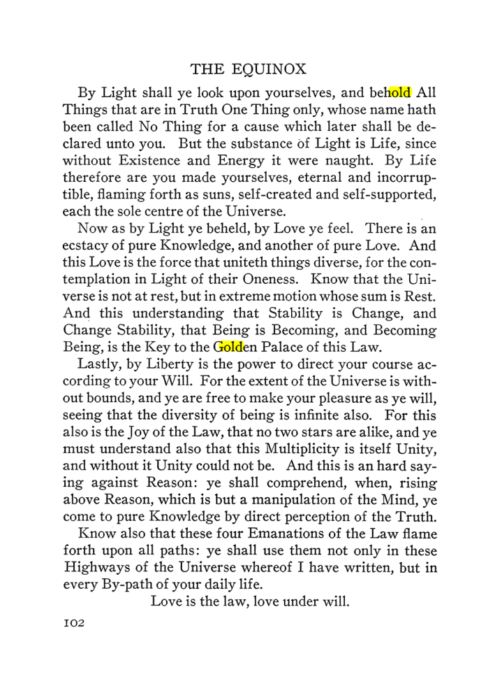 Original scan of The Equinox (Volume III, Number I), PDF page 108