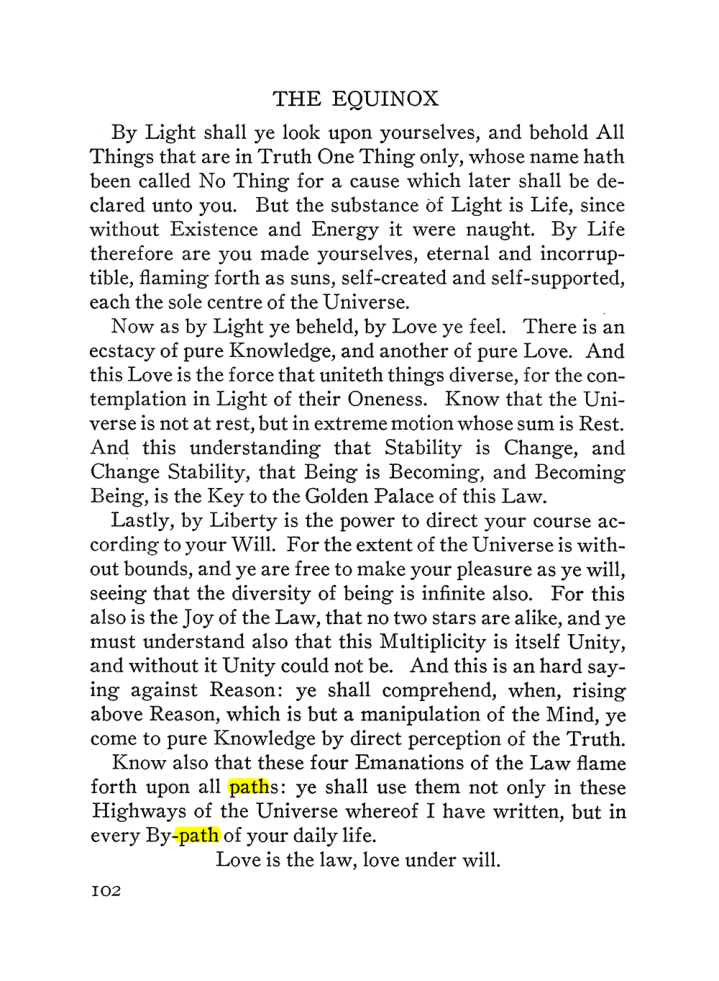 Original scan of The Equinox (Volume III, Number I), PDF page 108