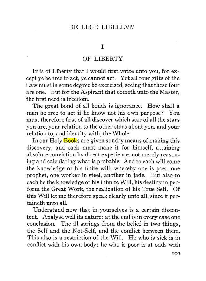 Original scan of The Equinox (Volume III, Number I), PDF page 109
