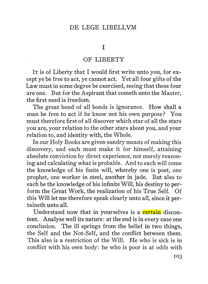 Original scan of The Equinox (Volume III, Number I), PDF page 109