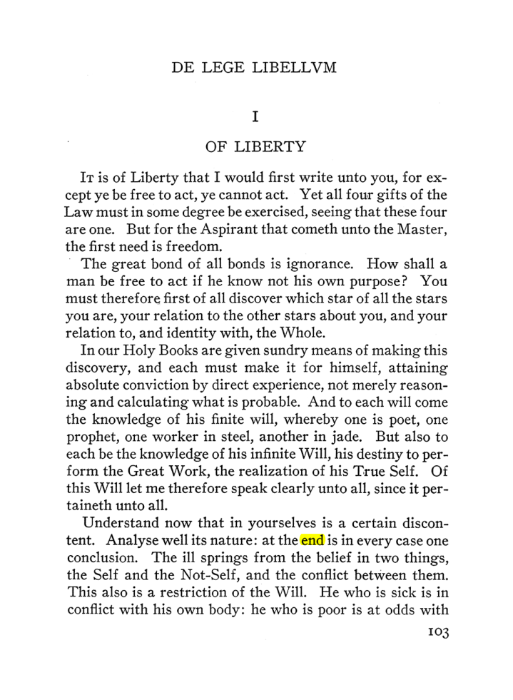 Original scan of The Equinox (Volume III, Number I), PDF page 109