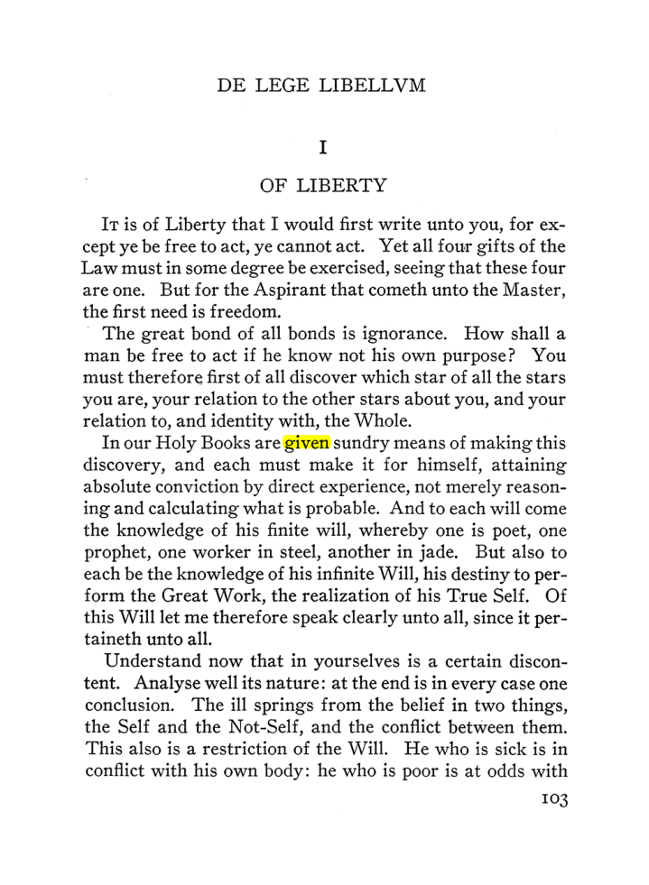 Original scan of The Equinox (Volume III, Number I), PDF page 109