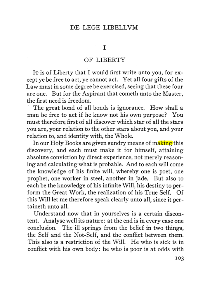 Original scan of The Equinox (Volume III, Number I), PDF page 109