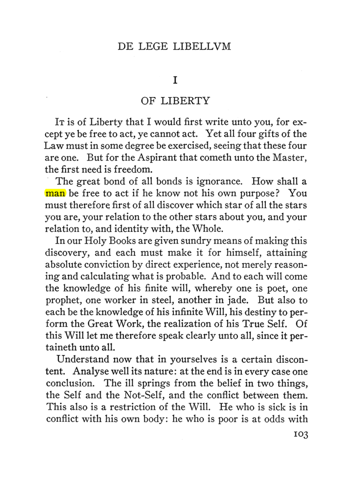 Original scan of The Equinox (Volume III, Number I), PDF page 109