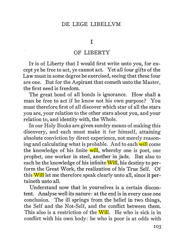 Original scan of The Equinox (Volume III, Number I), PDF page 109