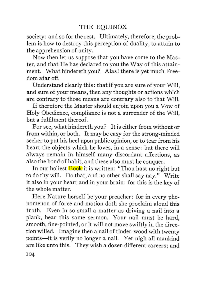 Original scan of The Equinox (Volume III, Number I), PDF page 110