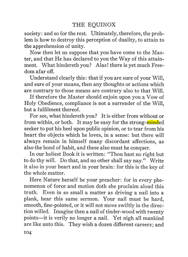 Original scan of The Equinox (Volume III, Number I), PDF page 110