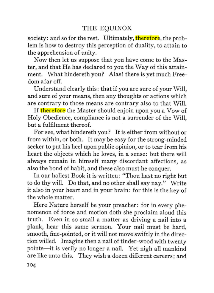 Original scan of The Equinox (Volume III, Number I), PDF page 110