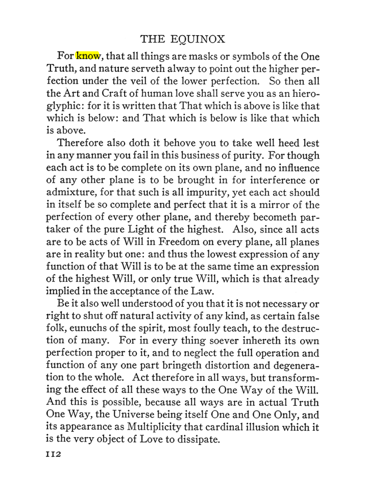 Original scan of The Equinox (Volume III, Number I), PDF page 118