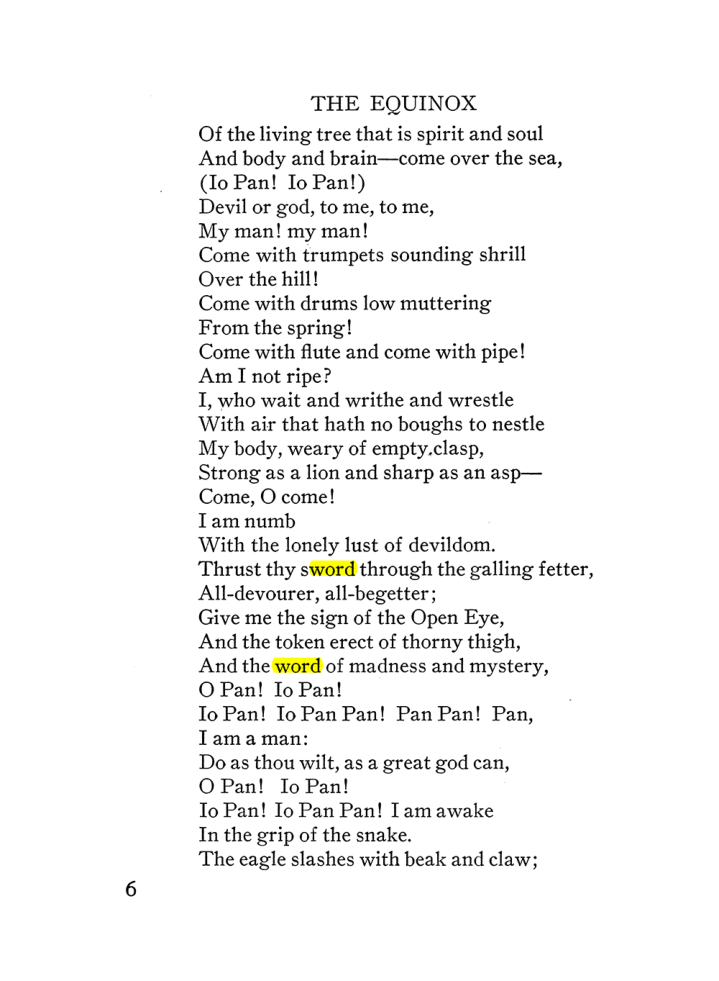 Original scan of The Equinox (Volume III, Number I), PDF page 12