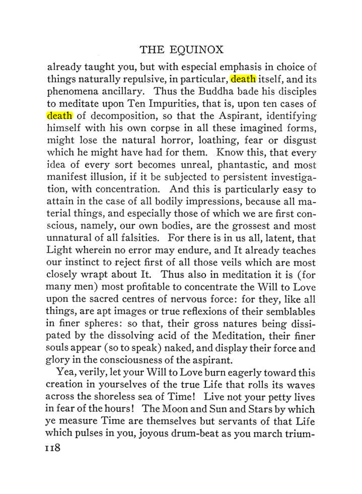 Original scan of The Equinox (Volume III, Number I), PDF page 124