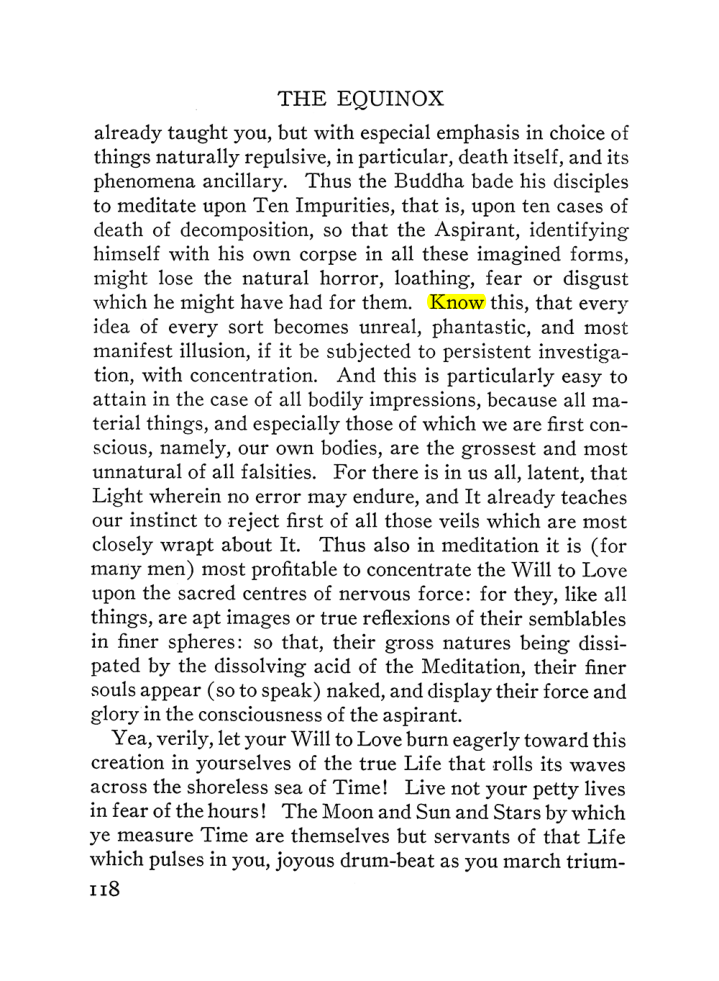 Original scan of The Equinox (Volume III, Number I), PDF page 124