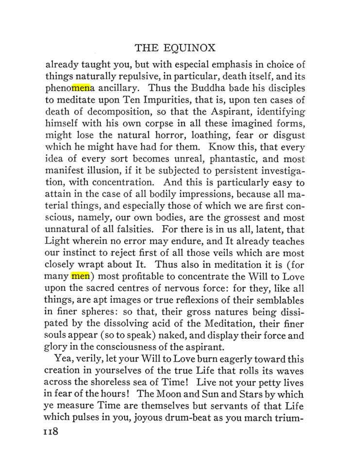 Original scan of The Equinox (Volume III, Number I), PDF page 124