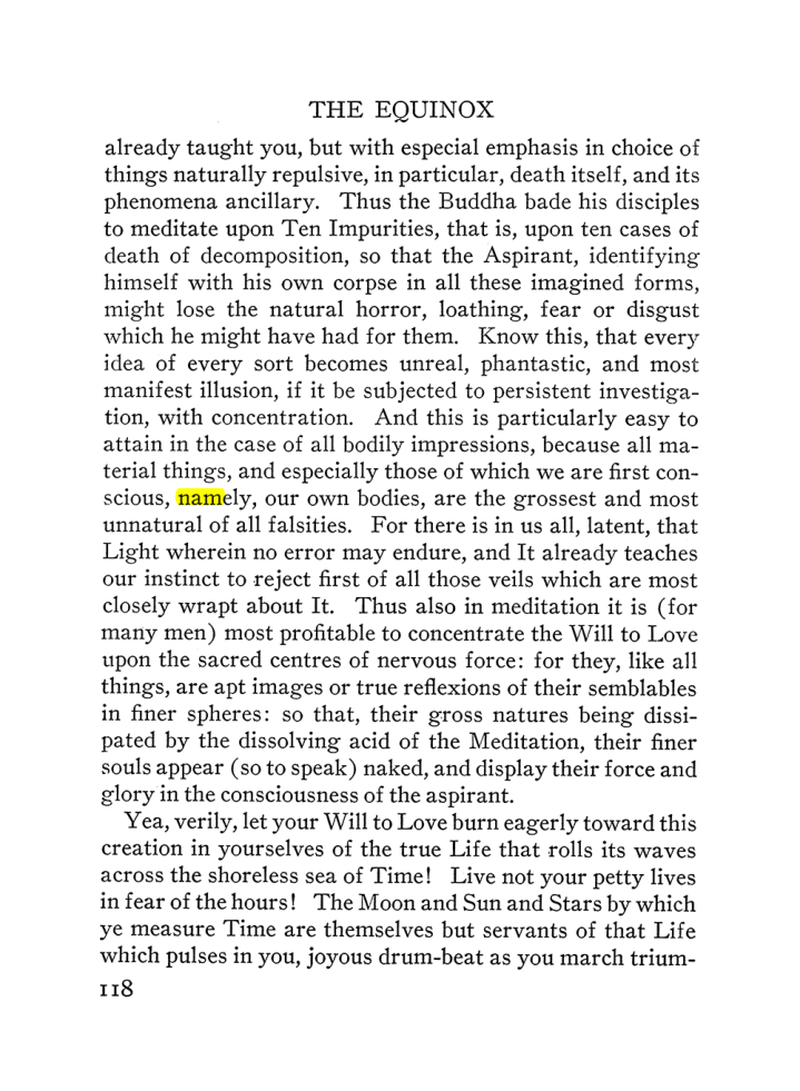 Original scan of The Equinox (Volume III, Number I), PDF page 124