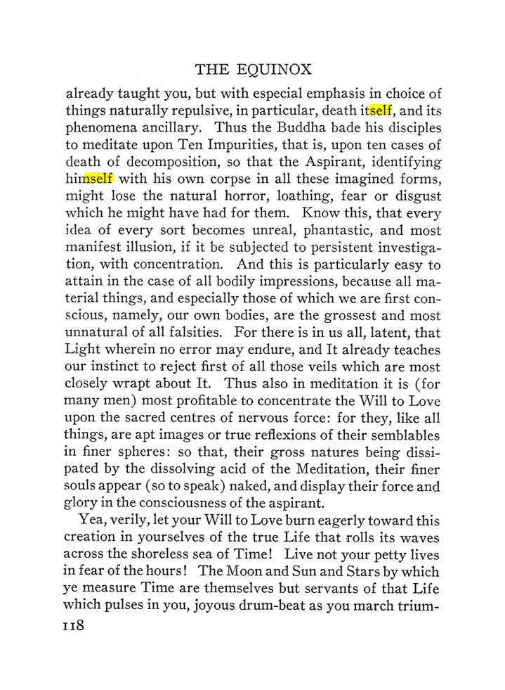 Original scan of The Equinox (Volume III, Number I), PDF page 124