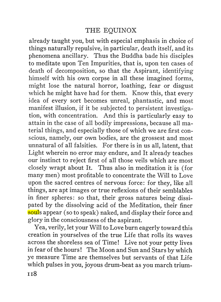 Original scan of The Equinox (Volume III, Number I), PDF page 124