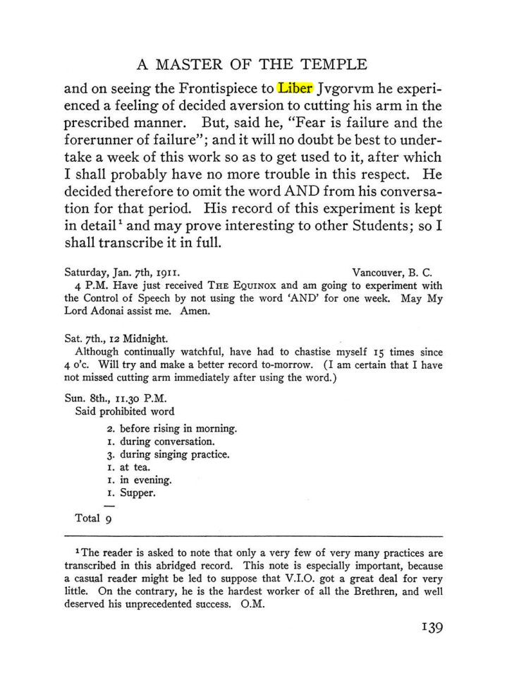 Original scan of The Equinox (Volume III, Number I), PDF page 147