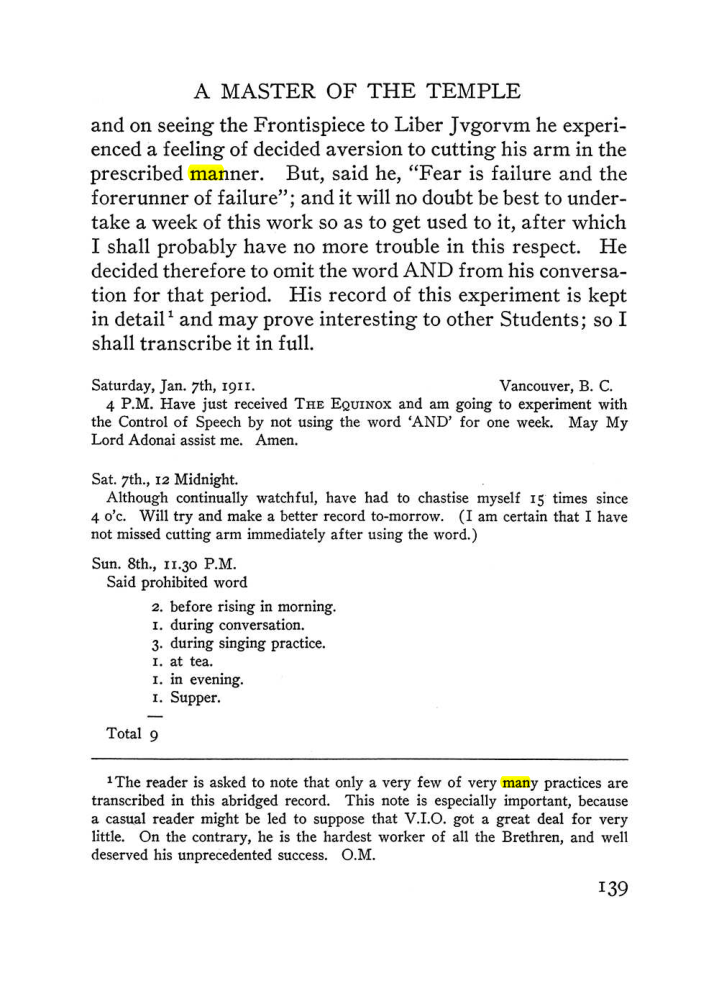 Original scan of The Equinox (Volume III, Number I), PDF page 147