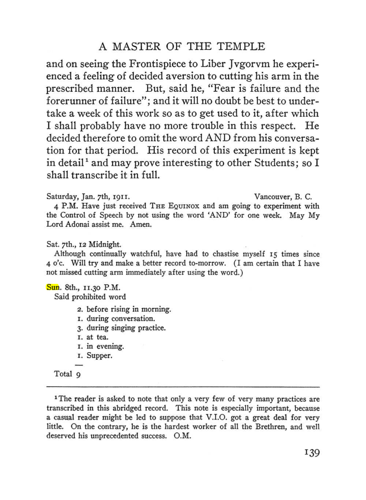 Original scan of The Equinox (Volume III, Number I), PDF page 147