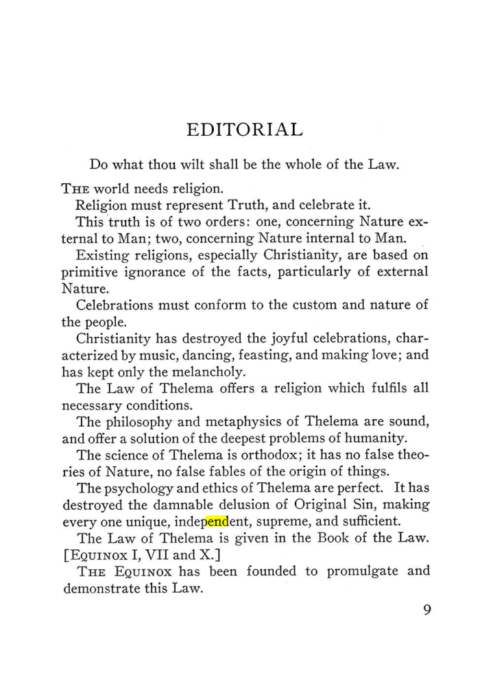 Original scan of The Equinox (Volume III, Number I), PDF page 15
