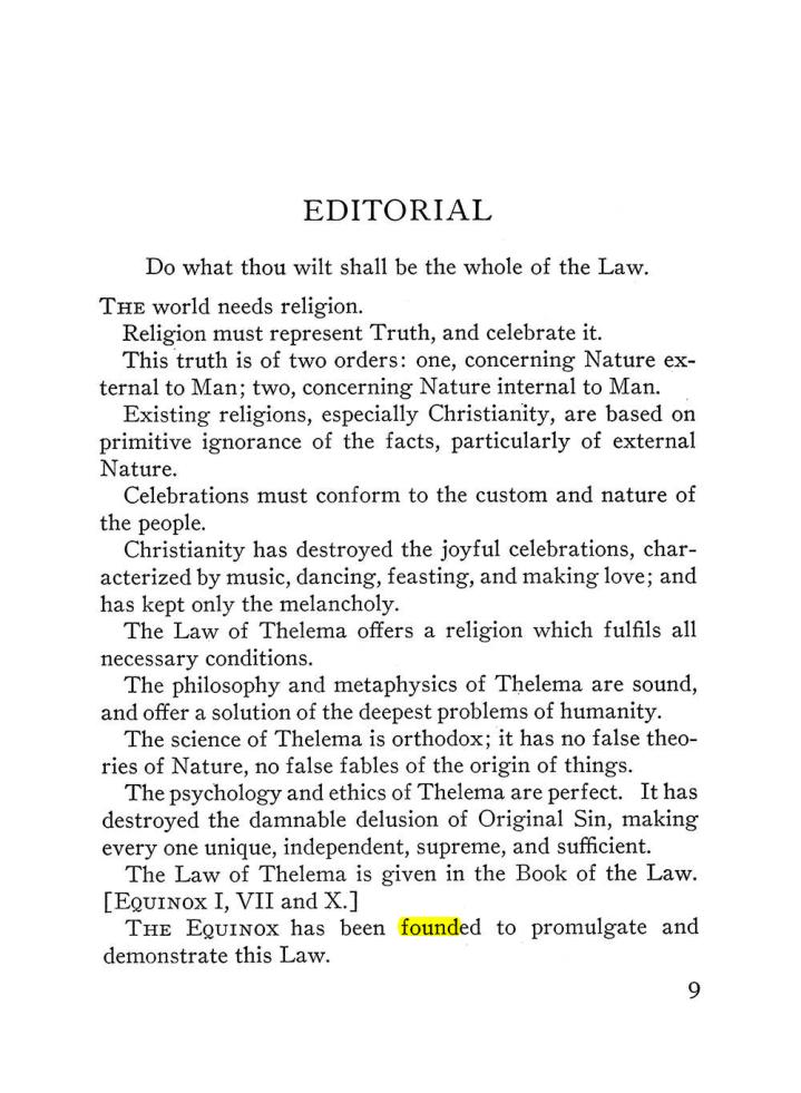 Original scan of The Equinox (Volume III, Number I), PDF page 15