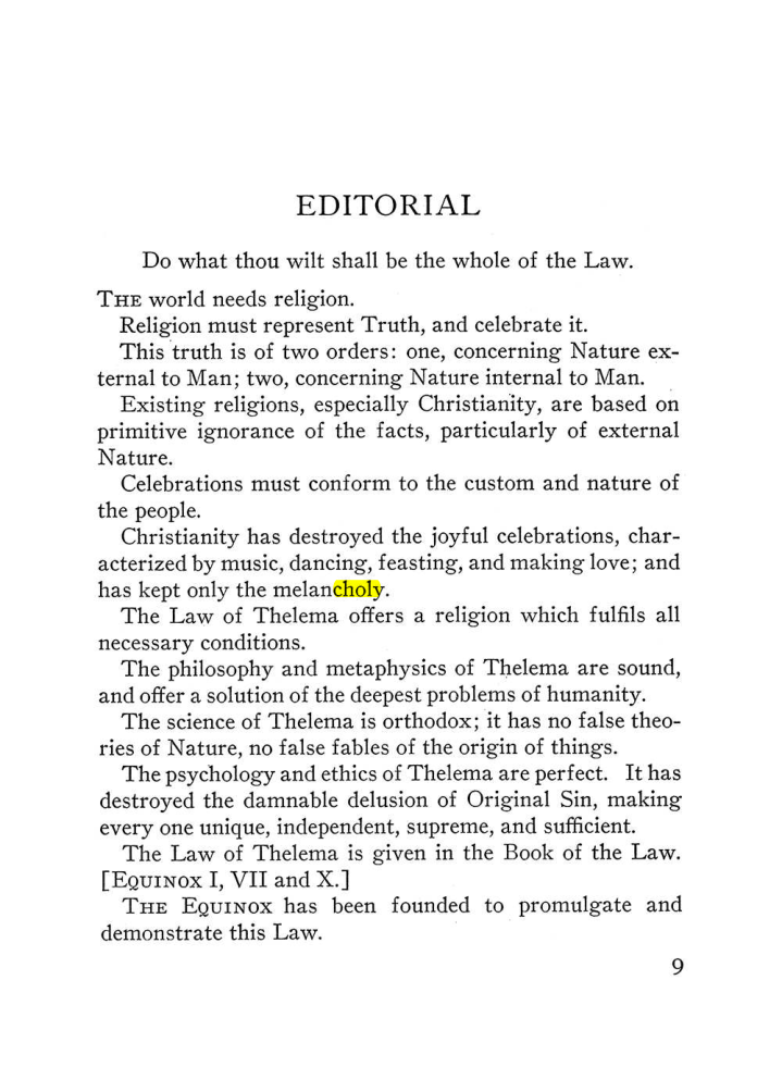 Original scan of The Equinox (Volume III, Number I), PDF page 15