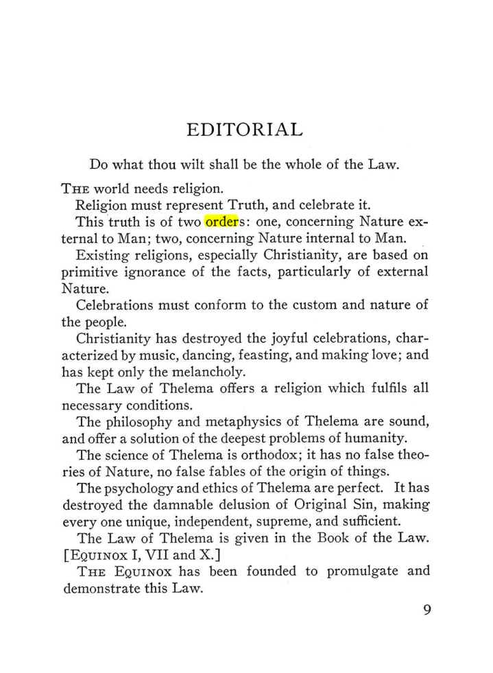 Original scan of The Equinox (Volume III, Number I), PDF page 15