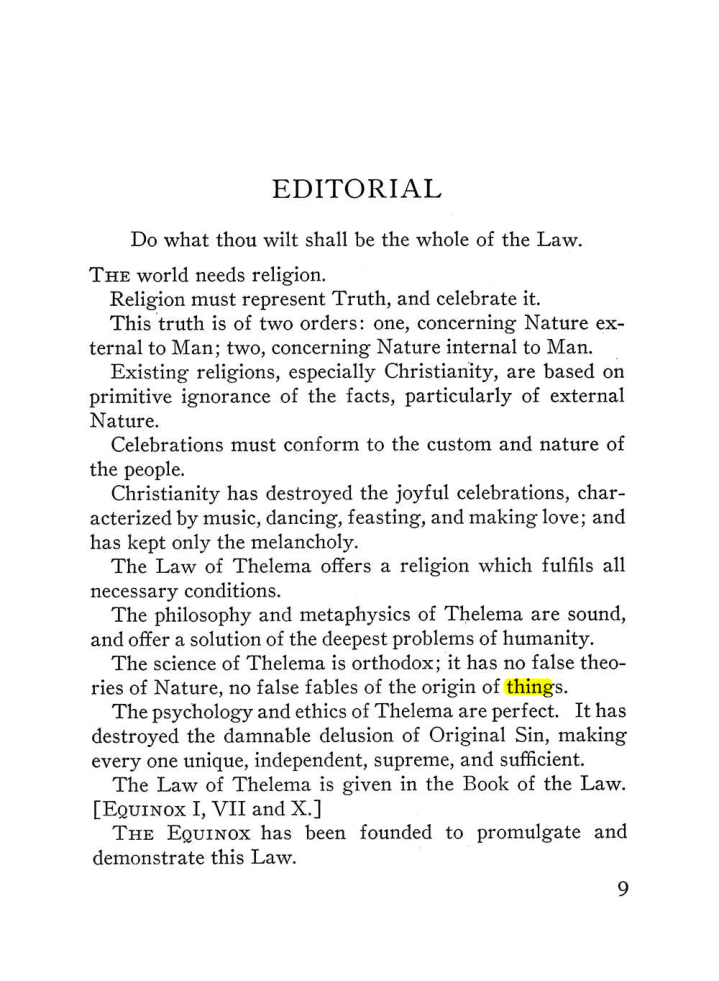 Original scan of The Equinox (Volume III, Number I), PDF page 15