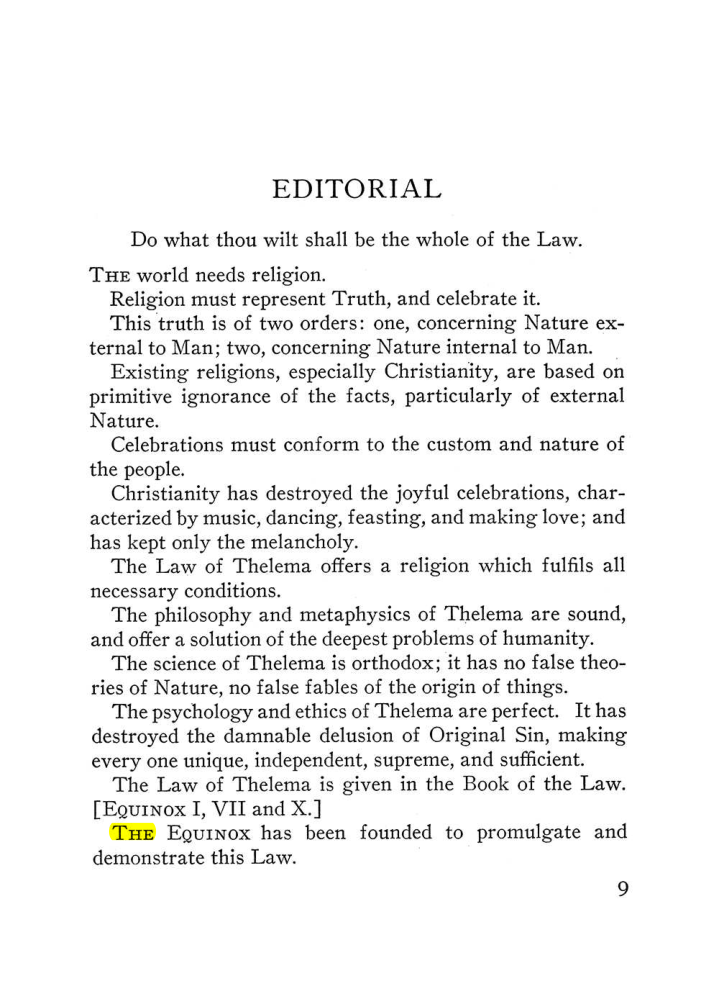 Original scan of The Equinox (Volume III, Number I), PDF page 15