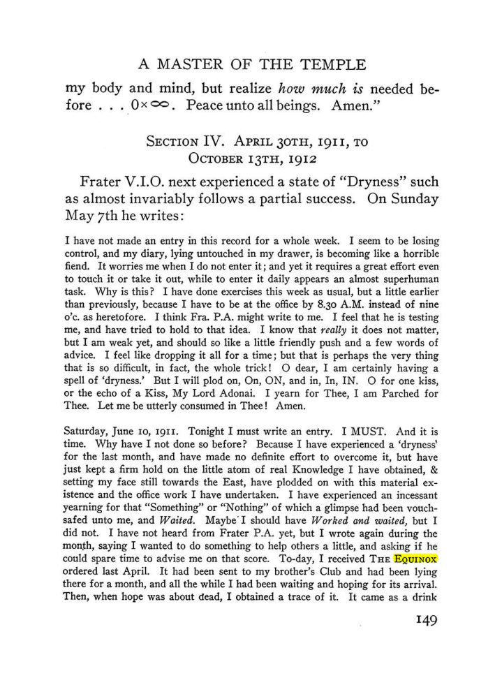Original scan of The Equinox (Volume III, Number I), PDF page 157
