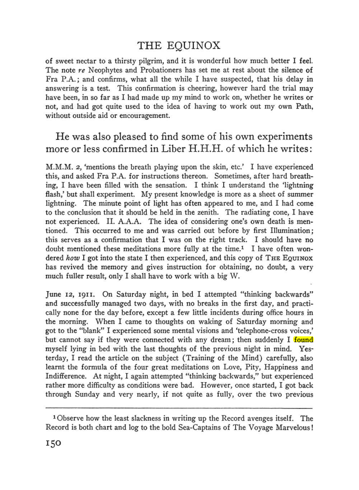 Original scan of The Equinox (Volume III, Number I), PDF page 158