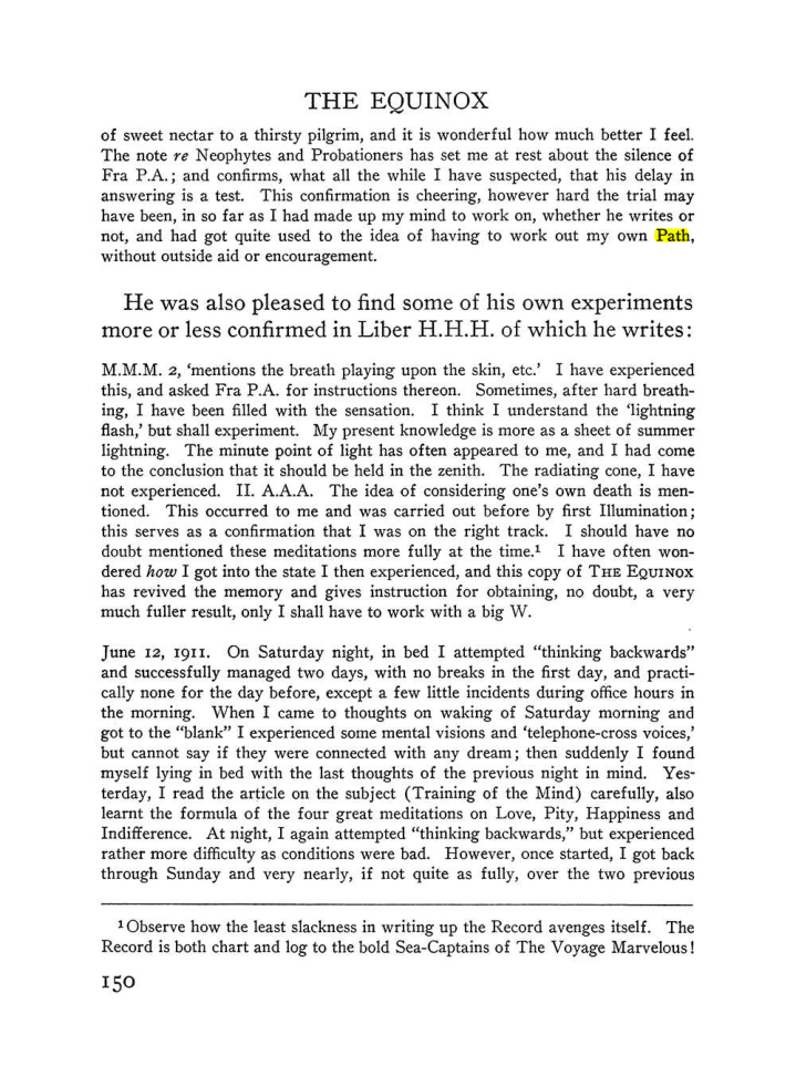 Original scan of The Equinox (Volume III, Number I), PDF page 158