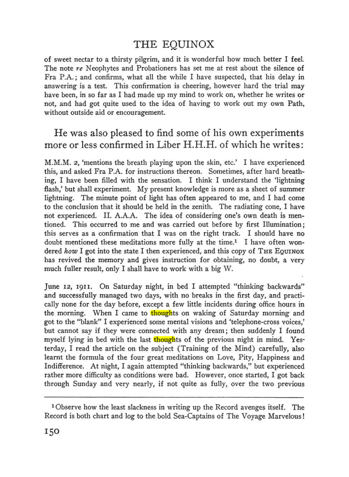 Original scan of The Equinox (Volume III, Number I), PDF page 158