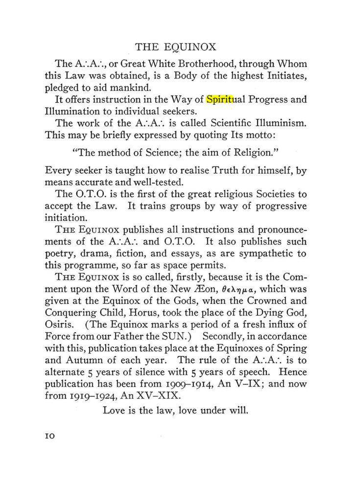Original scan of The Equinox (Volume III, Number I), PDF page 16