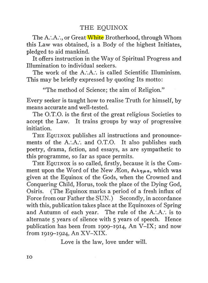 Original scan of The Equinox (Volume III, Number I), PDF page 16