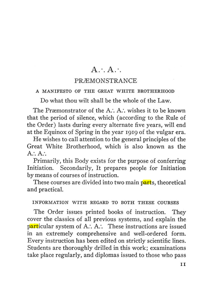 Original scan of The Equinox (Volume III, Number I), PDF page 17