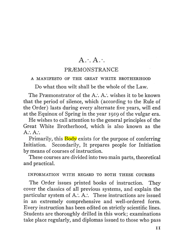 Original scan of The Equinox (Volume III, Number I), PDF page 17
