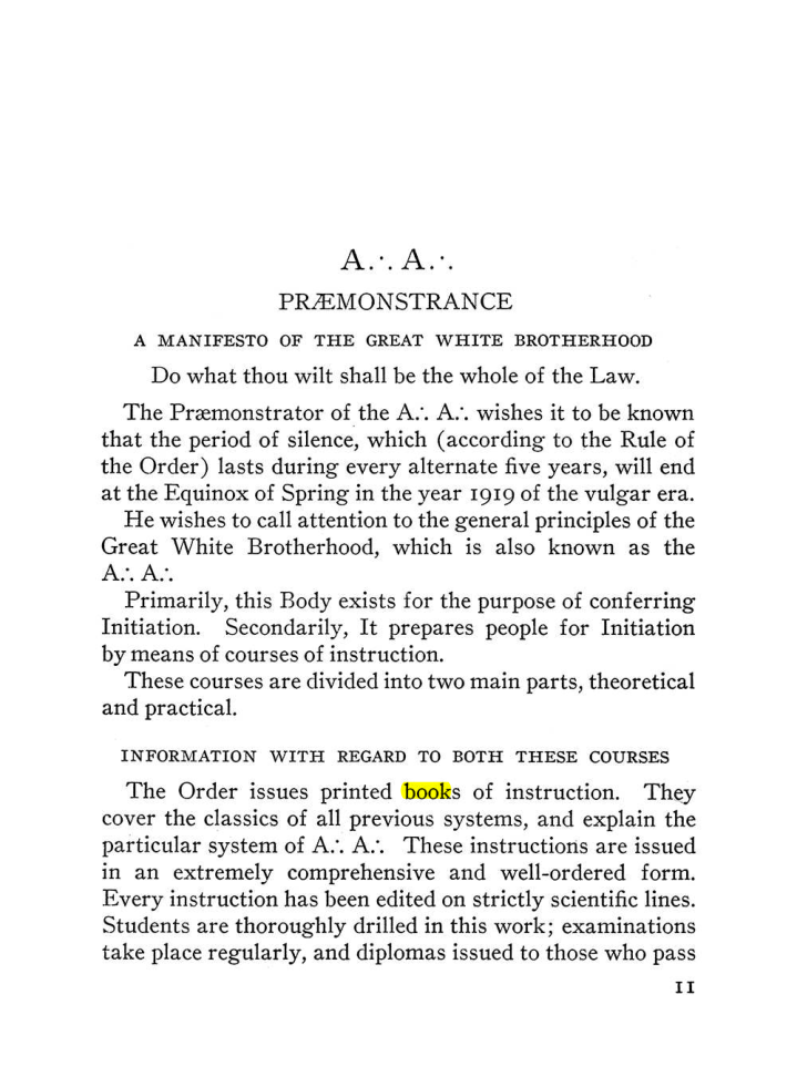 Original scan of The Equinox (Volume III, Number I), PDF page 17