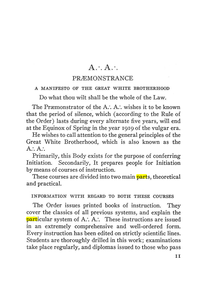 Original scan of The Equinox (Volume III, Number I), PDF page 17