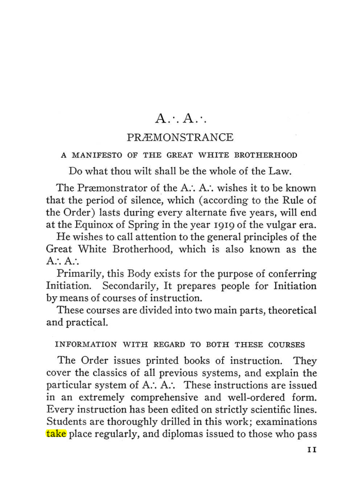 Original scan of The Equinox (Volume III, Number I), PDF page 17