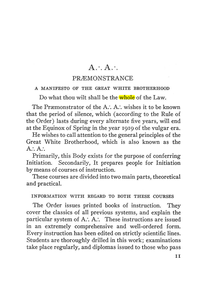 Original scan of The Equinox (Volume III, Number I), PDF page 17